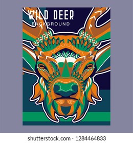 Deer head illustration - Vector