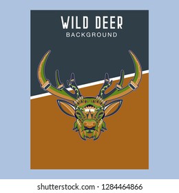 Deer head illustration - Vector