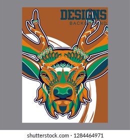 Deer head illustration - Vector