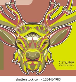 Deer head illustration - Vector