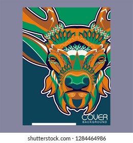 Deer head illustration - Vector
