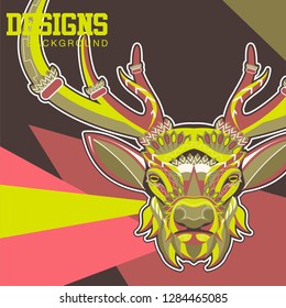 Deer head illustration - Vector