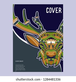 Deer head illustration - Vector