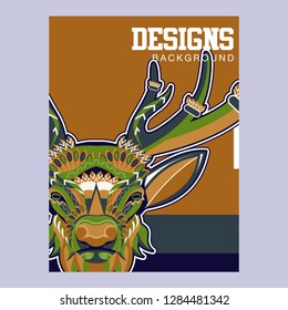 Deer head illustration - Vector