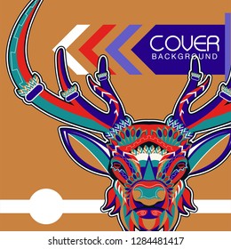 Deer head illustration - Vector