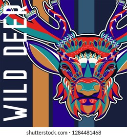 Deer head illustration - Vector