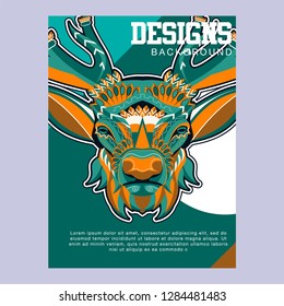 Deer head illustration - Vector