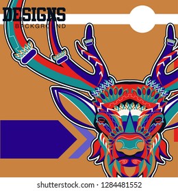 Deer head illustration - Vector