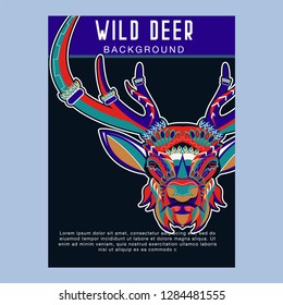 Deer head illustration - Vector
