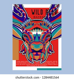 Deer head illustration - Vector