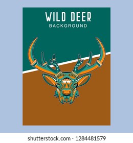 Deer head illustration - Vector