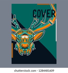 Deer head illustration - Vector