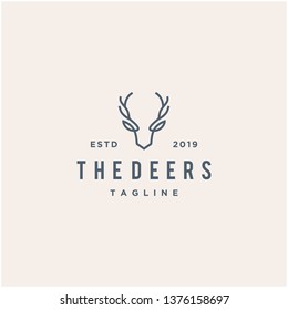 deer head logo design