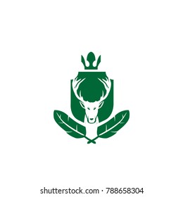 Deer head logo design