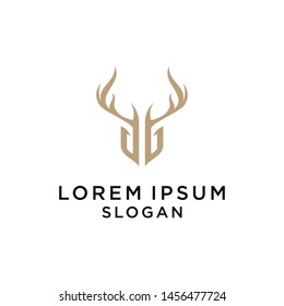 Deer Head Logo Design , eps 10