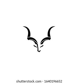 Deer Head Logo Design. Isolated on white background.
