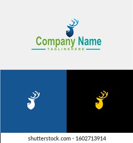 Deer head logo design, modern style, elegant and uncomplicated with the latest EPS illustrations that can inspire and suit your business.
