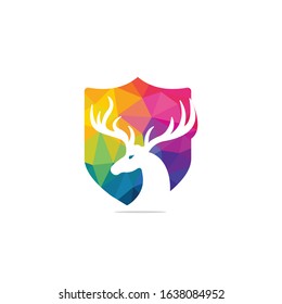 Deer head Logo Design template.