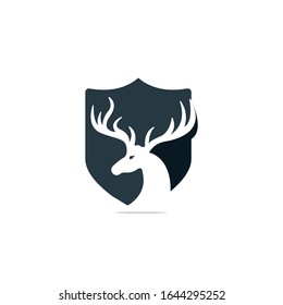 Deer Head Logo Design Template.