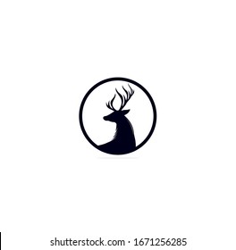 Deer head Logo Design template.	