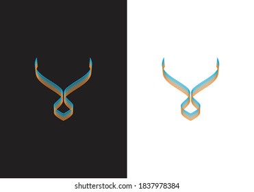 Deer Head Logo Design Template