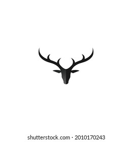 deer head logo design logo template