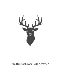 Deer head logo design, vector