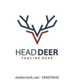 deer head logo design your company