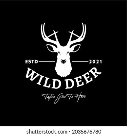 Deer Head Logo For Hunting Club