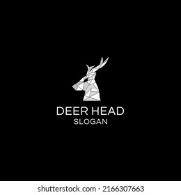 Deer head logo icon design vector 