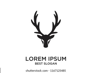 deer head logo icon designs