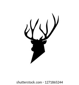 deer head logo icon illustration vector