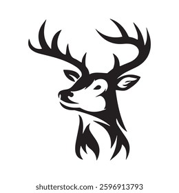 Deer head logo icon Illustrator Victor