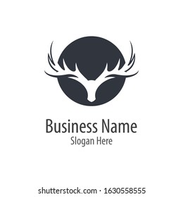 Deer head logo illustraation design