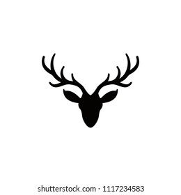 Deer Head Logo Illustration Stock Vector (Royalty Free) 1117234586 ...