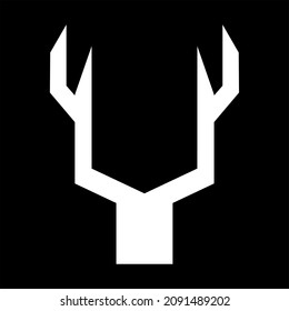 The deer head logo is made of simple and elegant lines, very suitable for hunter logos, it can also be used for sports community logos