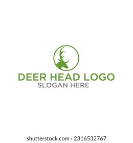 deer head logo modern and simple