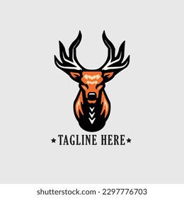 logo de la cabeza del venado listo para el formato eps 10