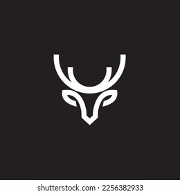 Deer Head Logo template line art design. The symbol itself would look great as a corporate and website symbol or icon.