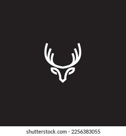 Deer Head Logo template line art design. The symbol itself would look great as a corporate and website symbol or icon.