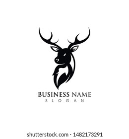 Deer head Logo Template vector icon illustration design