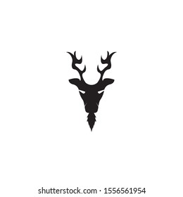 Deer Head Logo Template Vector Icon Stock Vector (Royalty Free ...