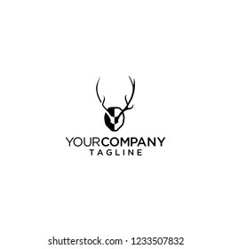 deer head logo vector design inspirations