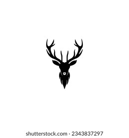 Deer head logo vector graphics