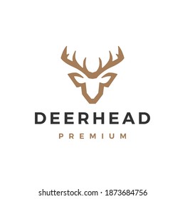 deer head logo vector icon illustration