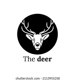 deer head logo vector icon illustration