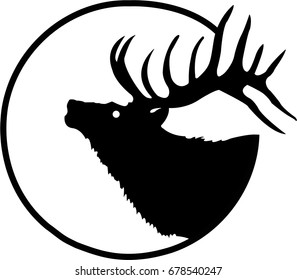 deer head logo vector image symbol art sign isolated on white