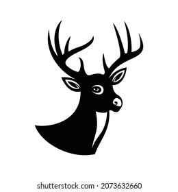 Deer Head Logo Vector Template