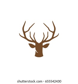 Deer head shape vector icon