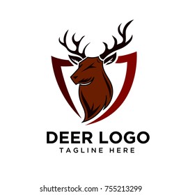 deer head shield logo